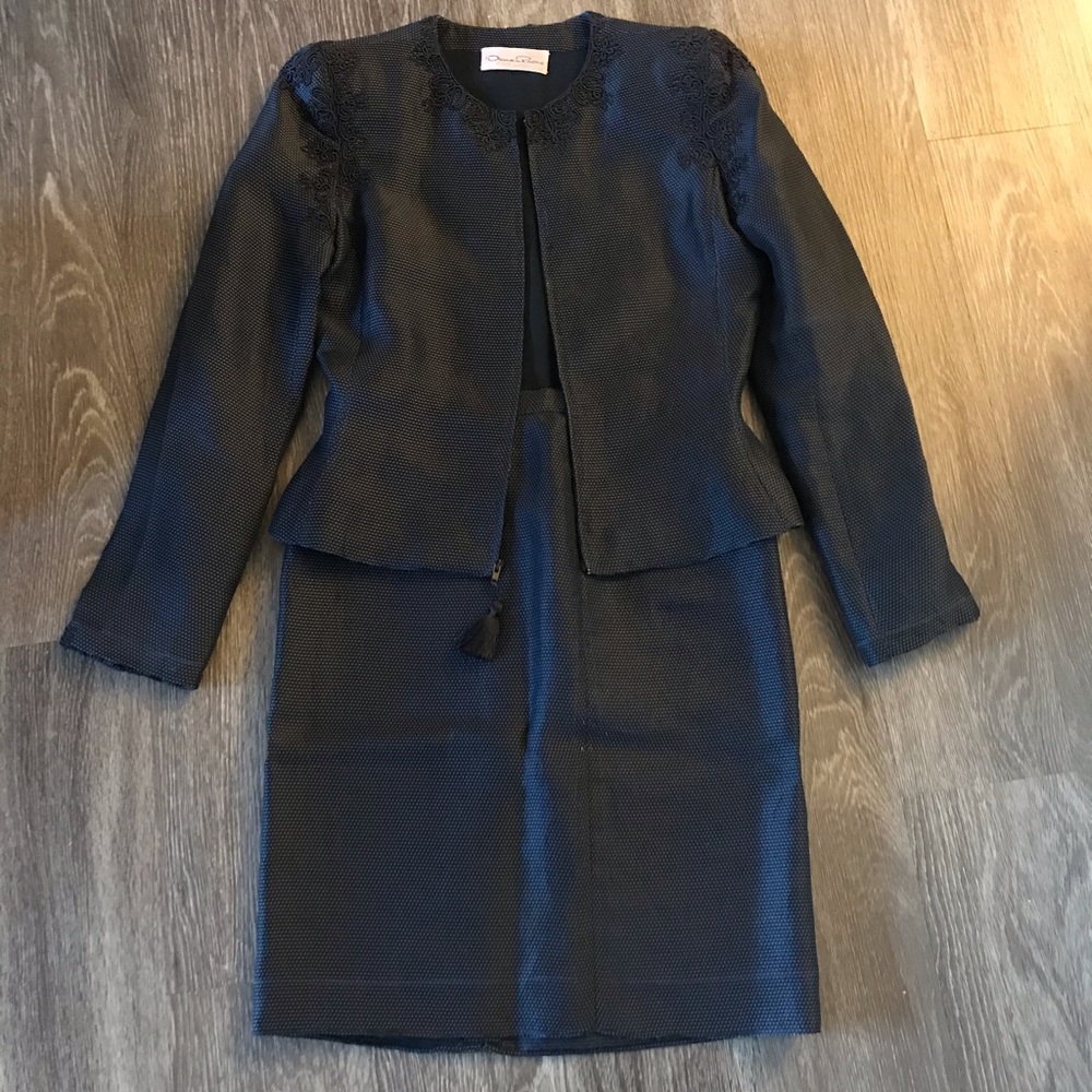 OSCAR DE LA RENTA Unique suit set! Made in USA